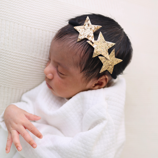 3 Stars Headband - Gold