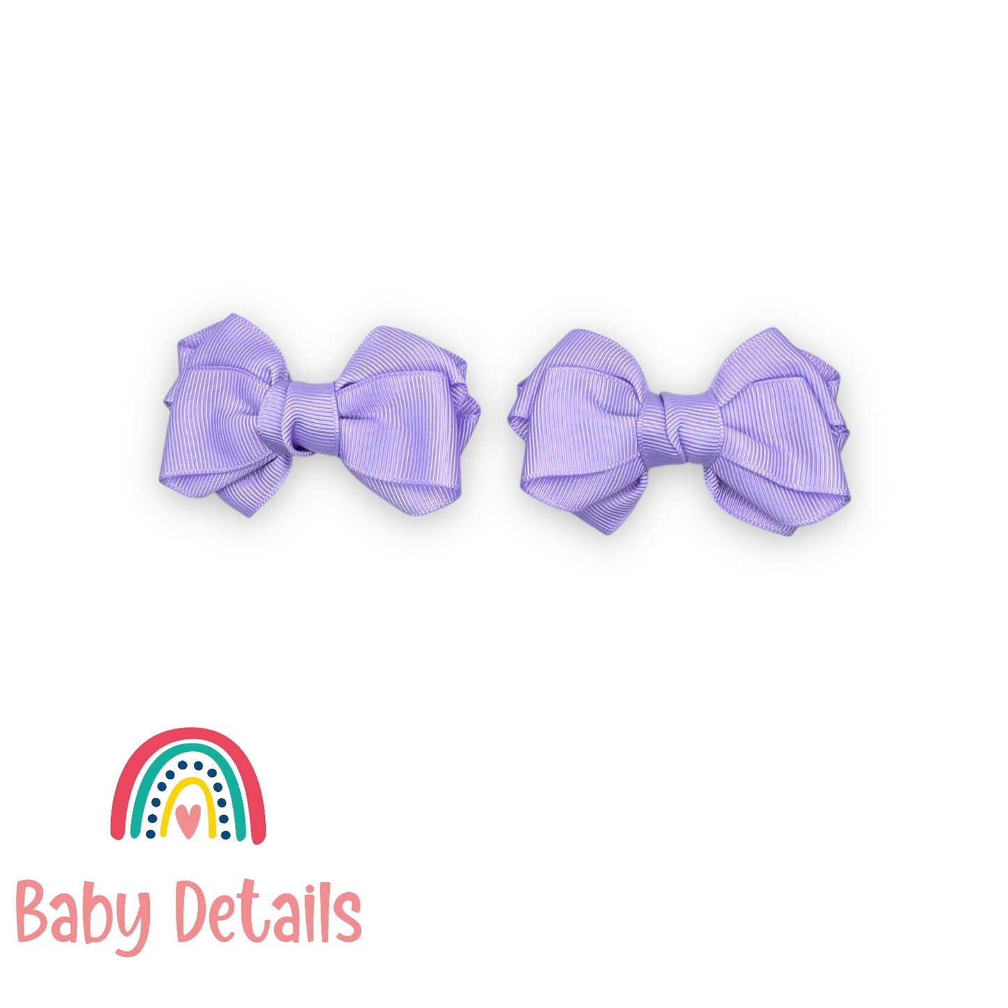 Set of 2 Layers Hair Clip - Purple
