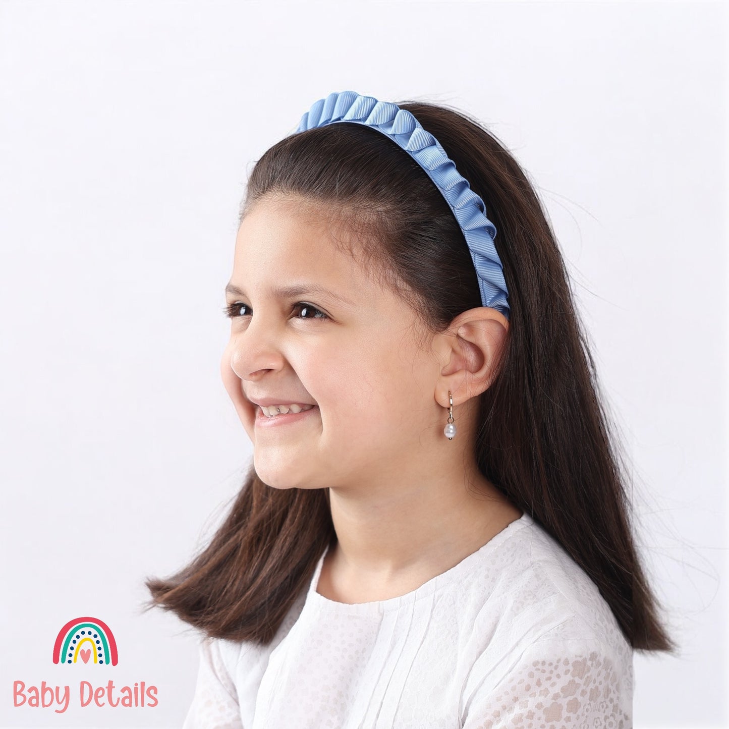 Big Braided Headband - Ice Blue