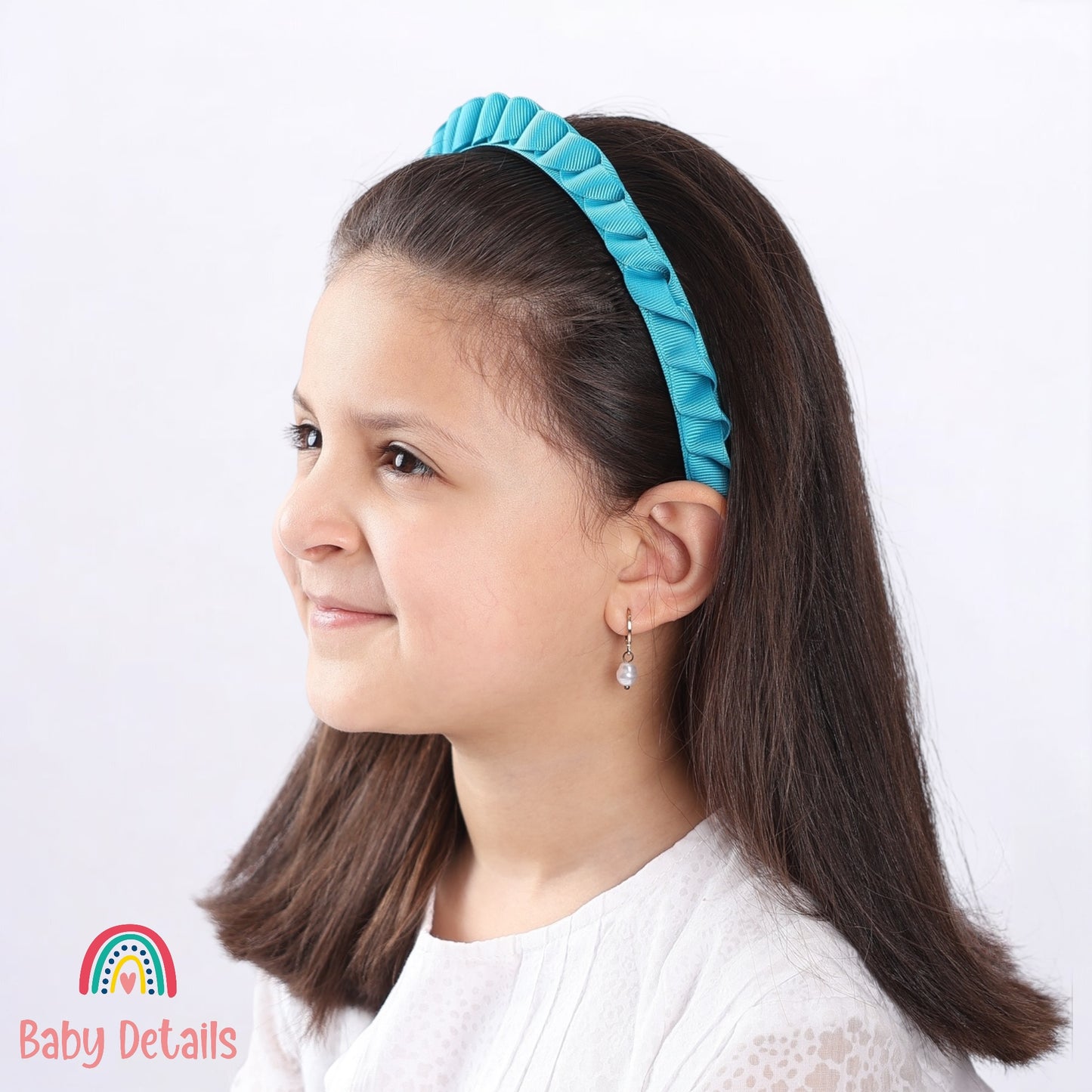 Big Braided Headband - Pacific Blue
