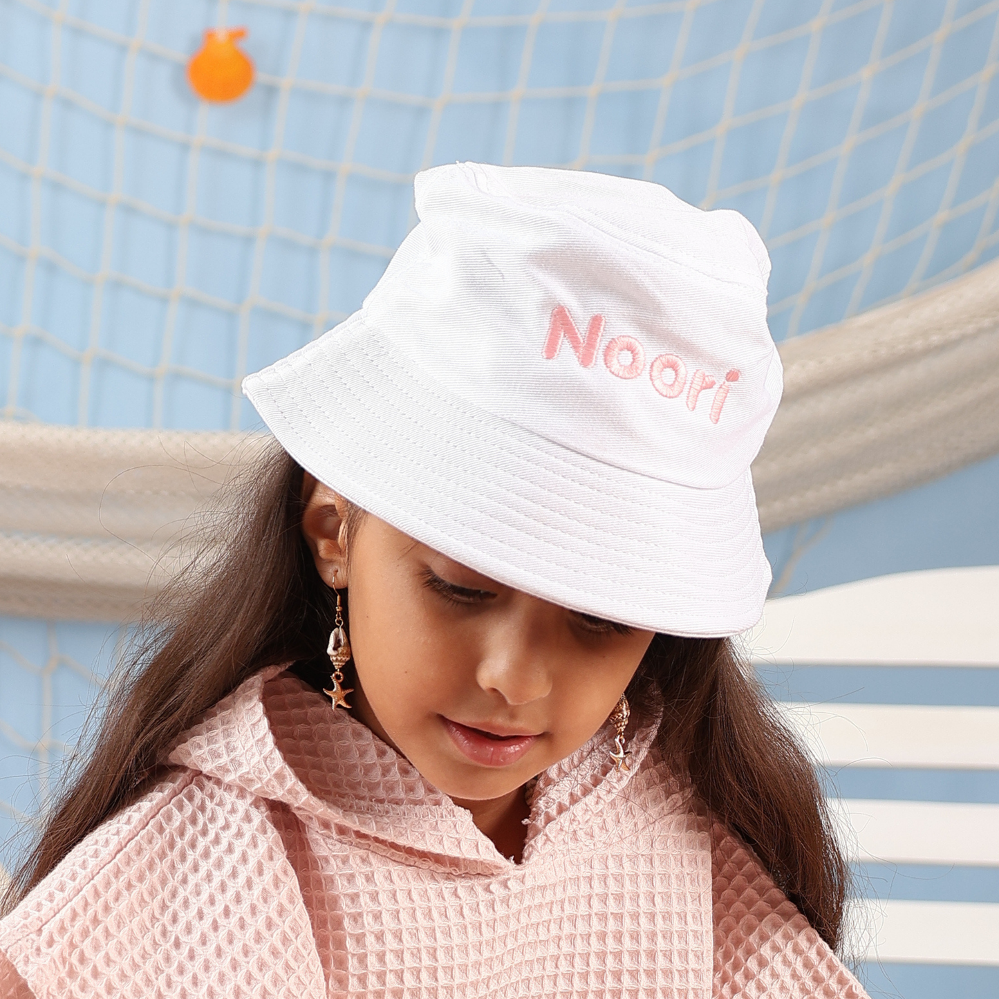 Personalized Beach Bucket Hat - Cloud
