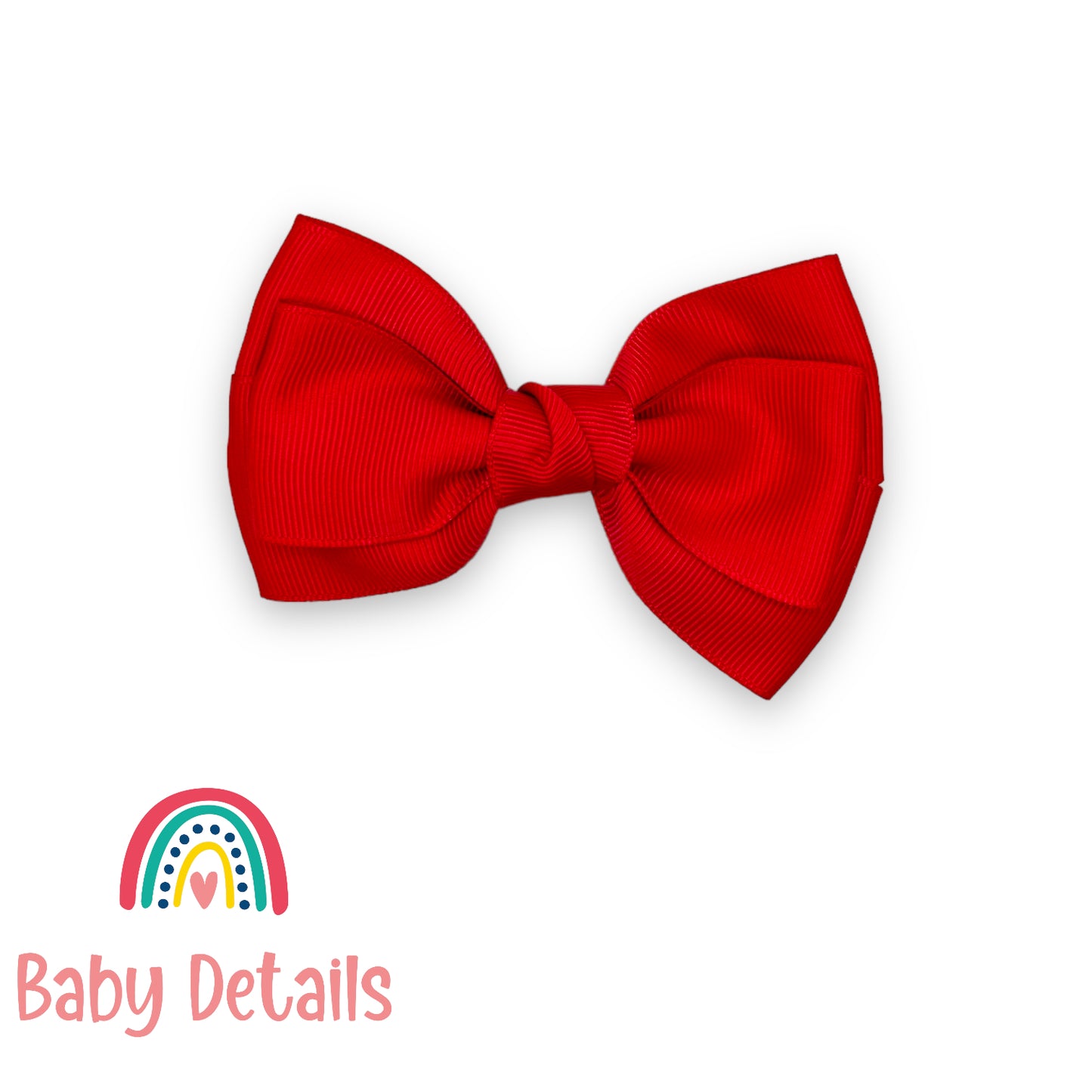 Big Classic Bow hair clip- Red