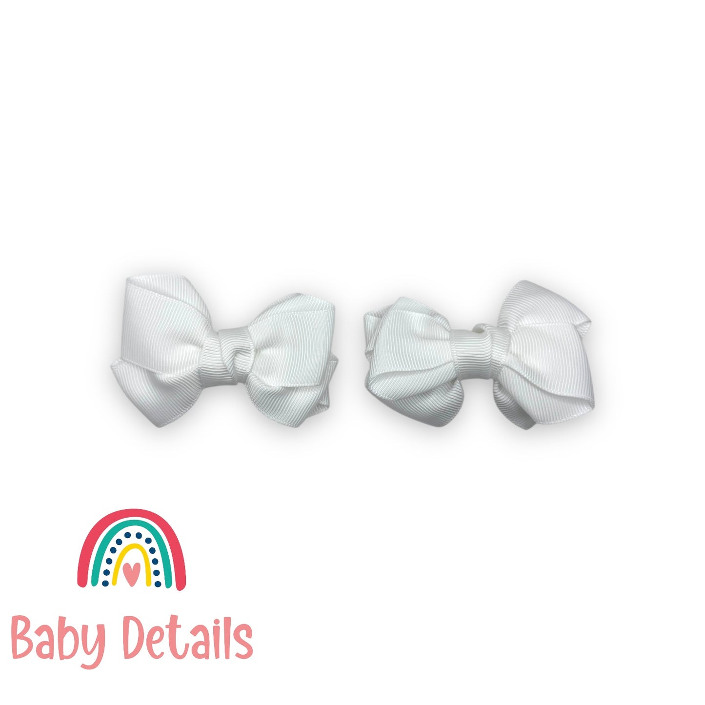 Set of 2 Layers Hair Clip - White