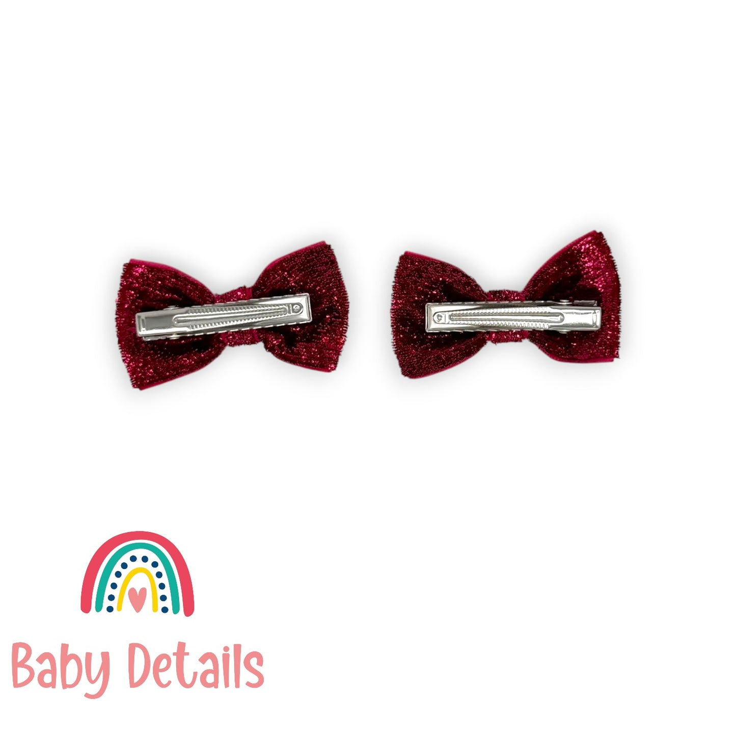 Set of 2 wide Shiny Ribbon - Fuchsia