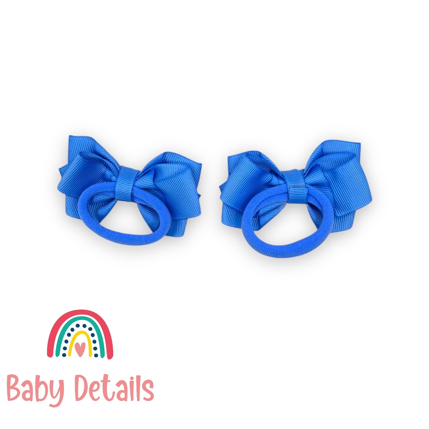 Set of 2 Layers Hair Ties - Sky Blue