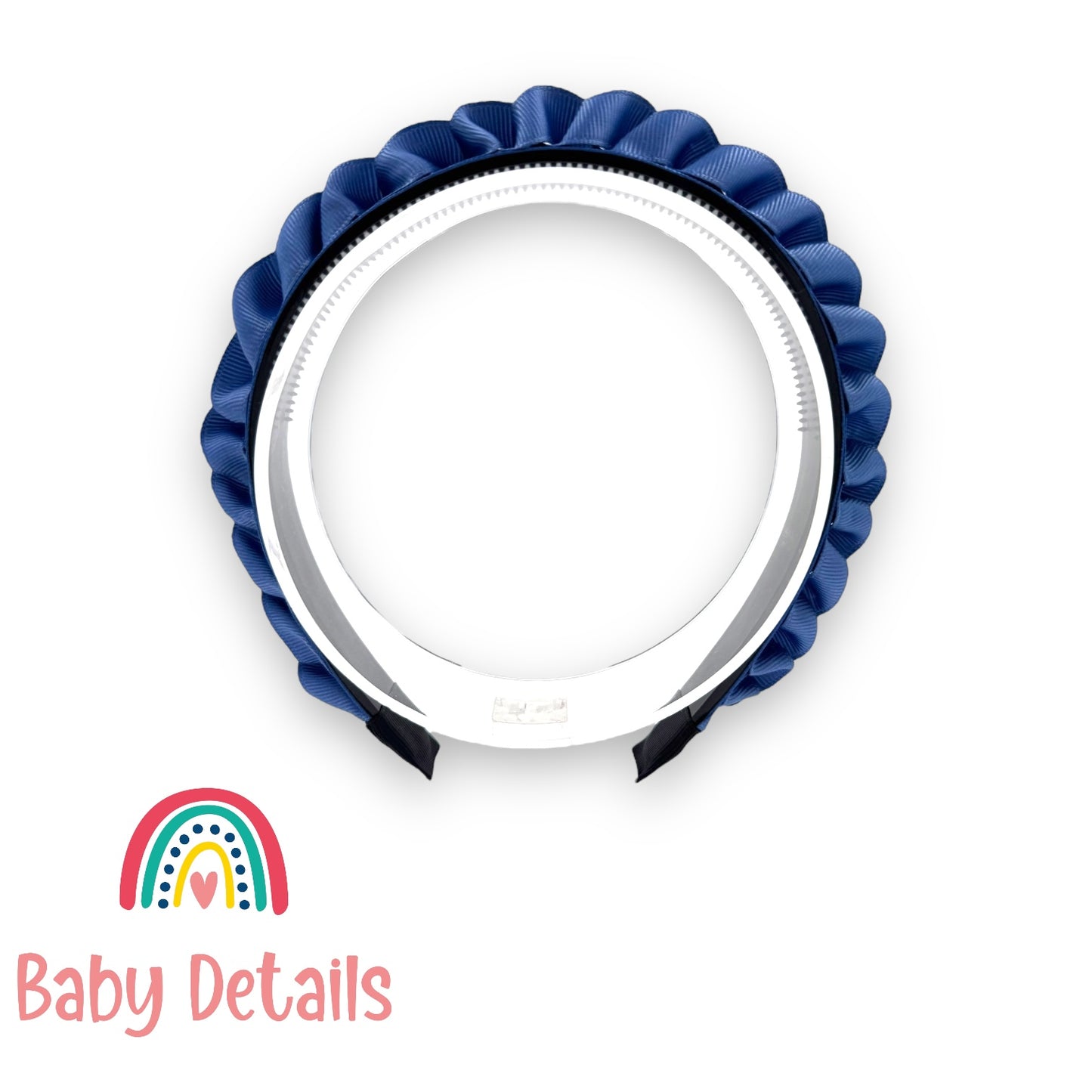 Big Braided Headband - Blue Grey