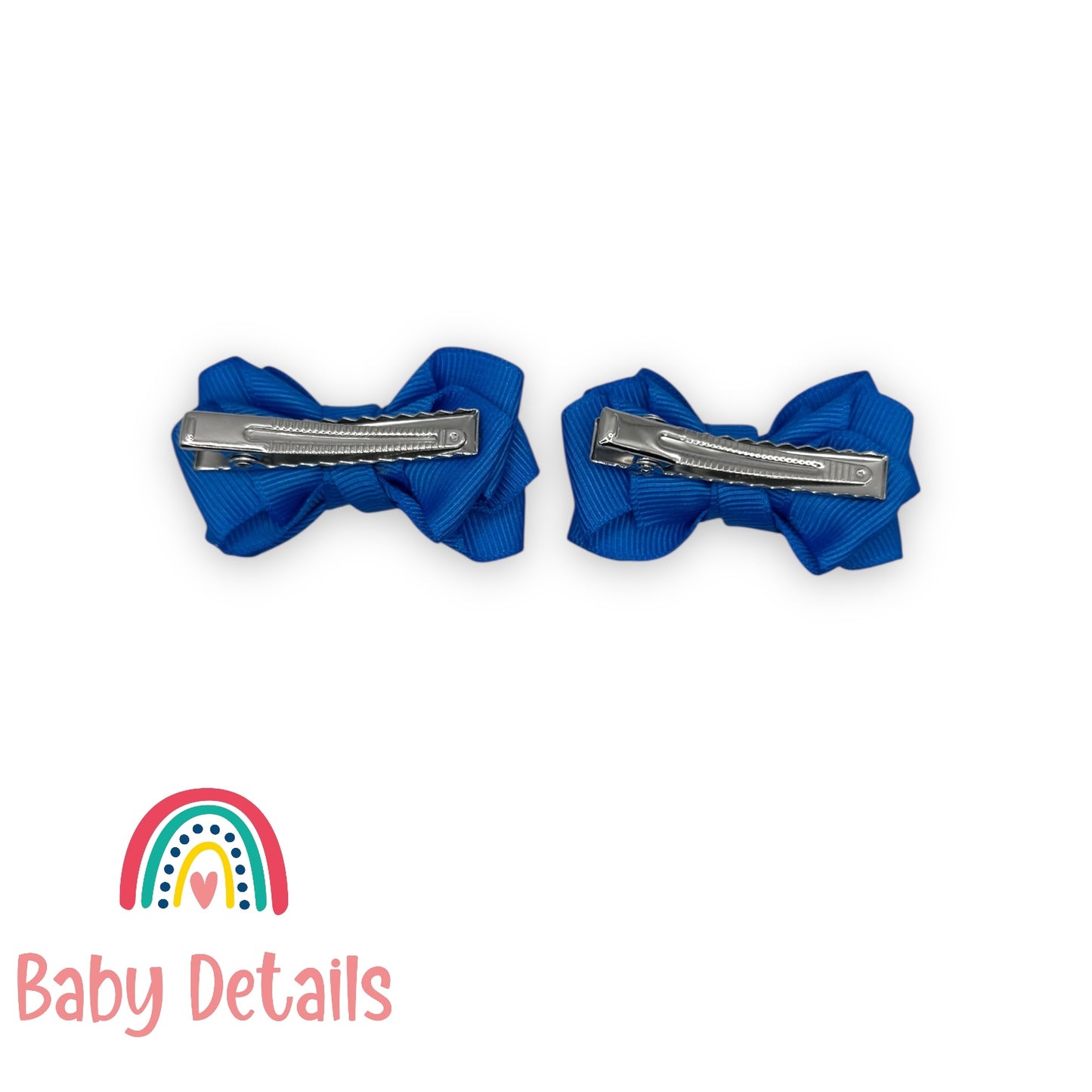 Set of 2 Mini Layers Hair Clips - Blue