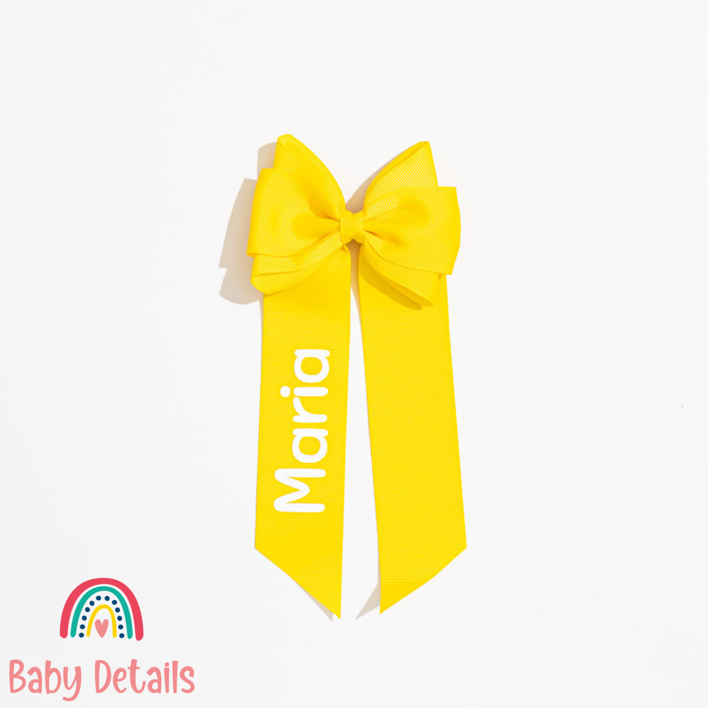 Long Double Personalized Bow - Yellow