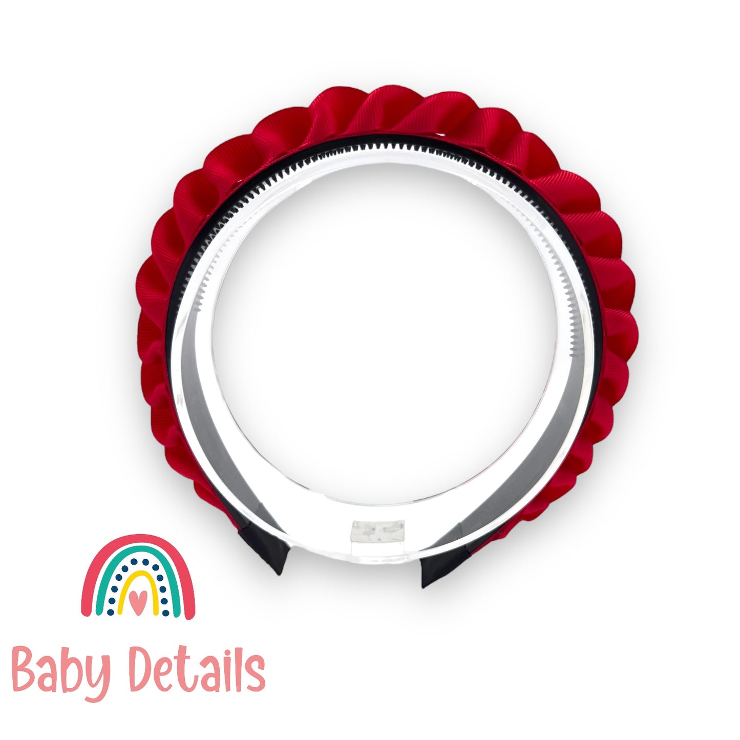 Big Braided Headband - Red
