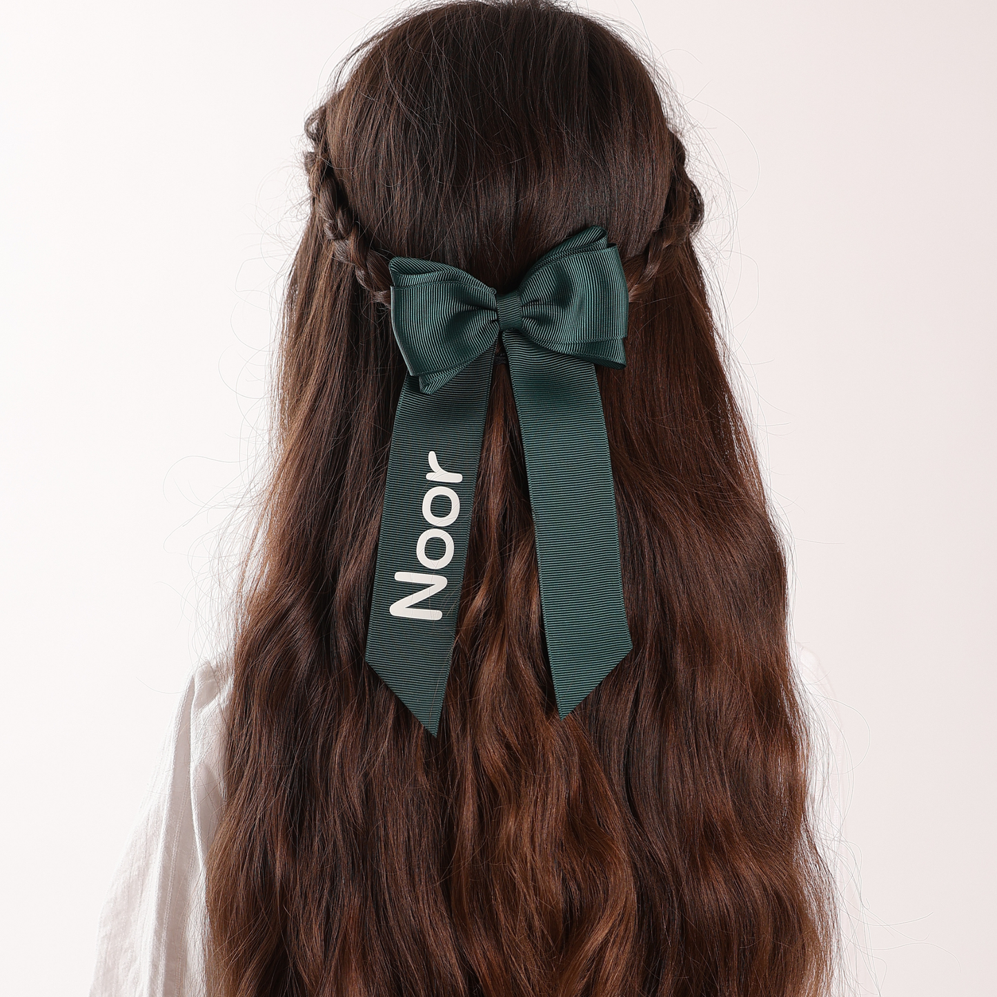 Long Double Personalized Bow - Deep Green