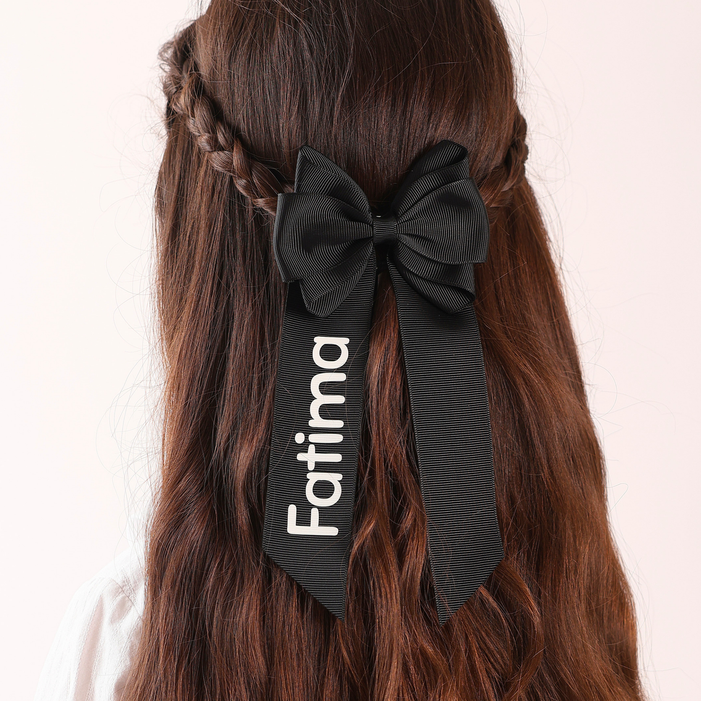 Long Double Personalized Bow - Black