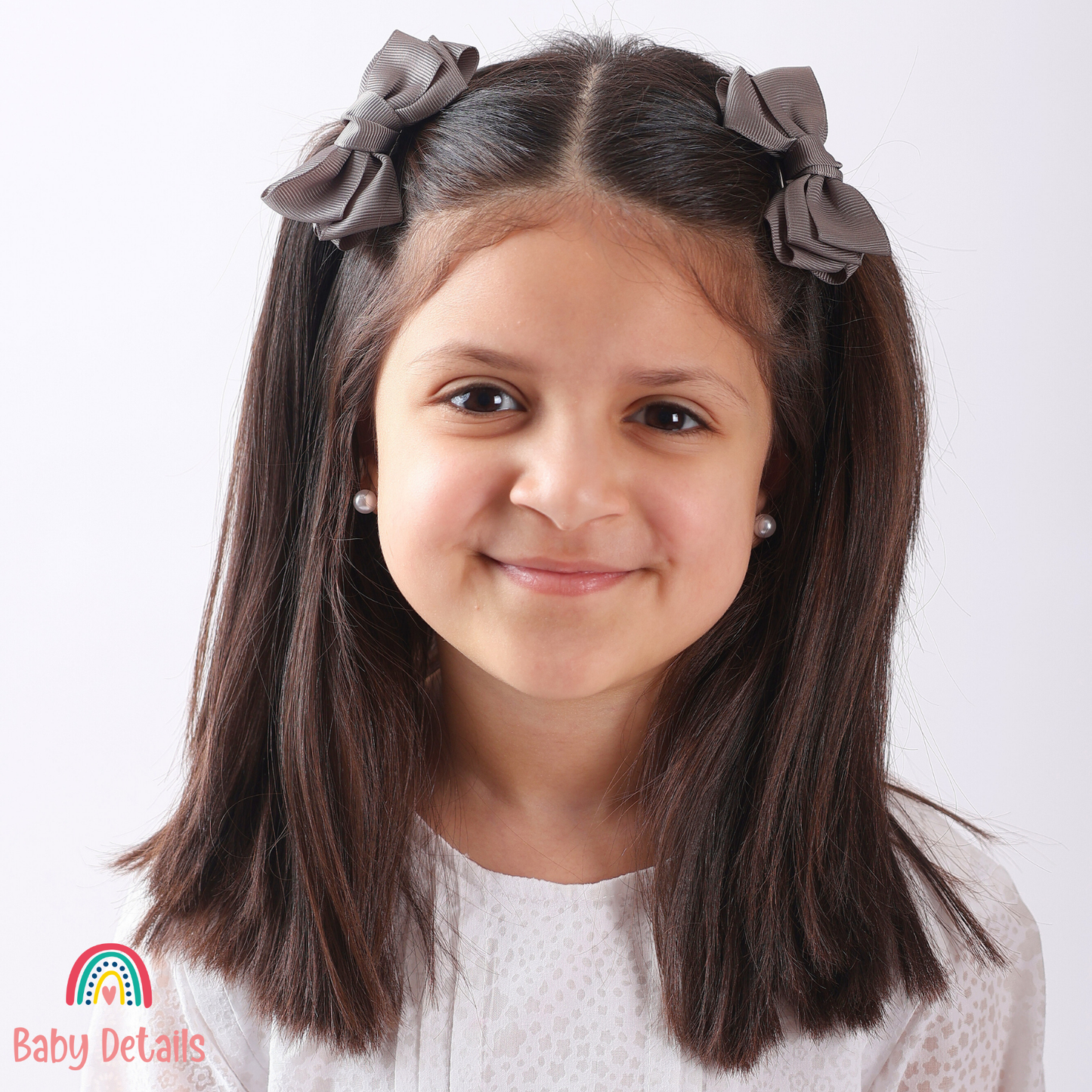 Set of 2 Layers Hair Clip - Dark Grey