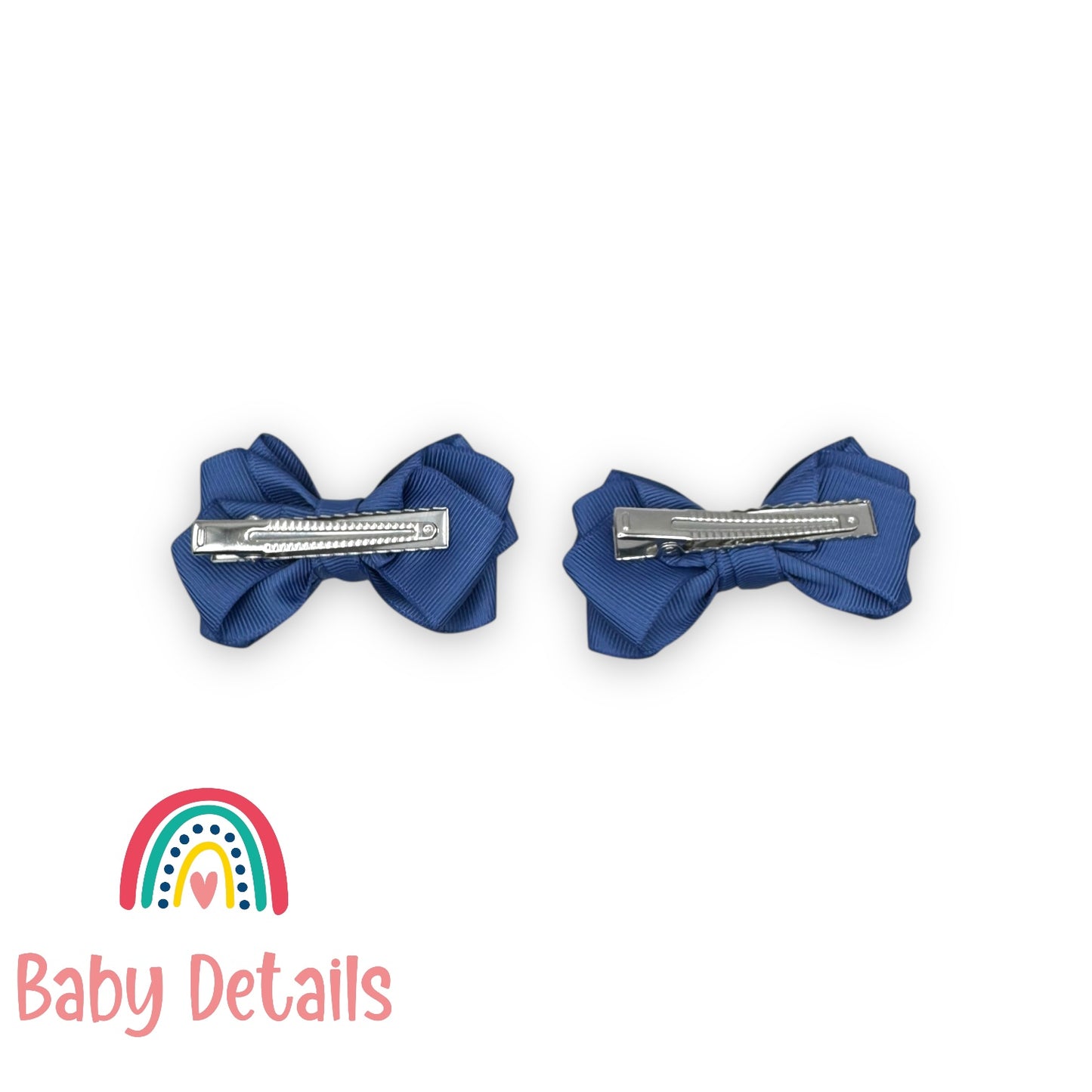 Set of 2 Layers Hair Clip - Blue Grey