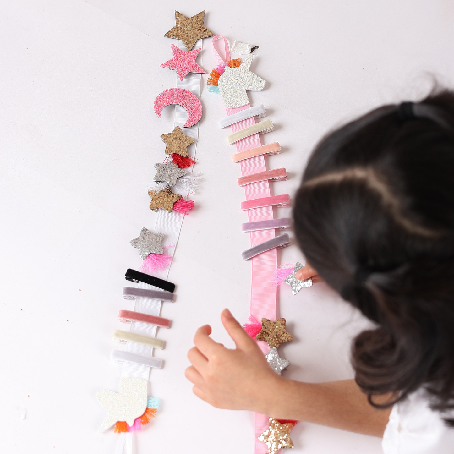 حامل مشابك شعر يونيكورن – وردي