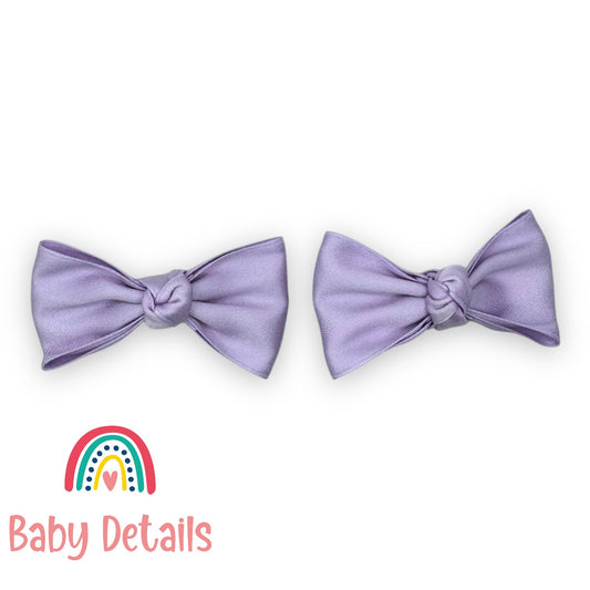 Set of 2 Classic Knot Bows - Purple