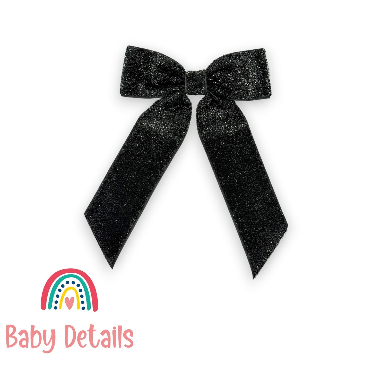 Wide Long Shiny Ribbon - Black