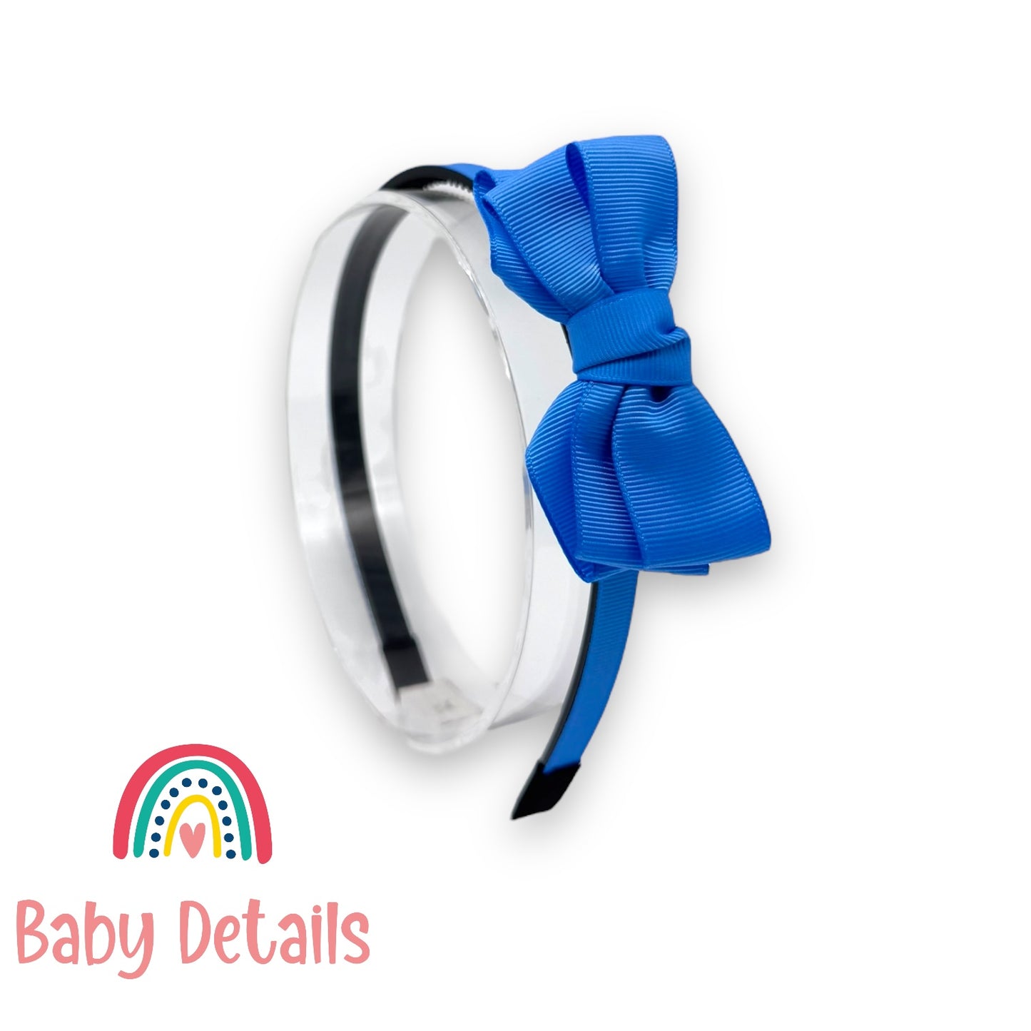 Headband with Layered Bow - Sky Blue