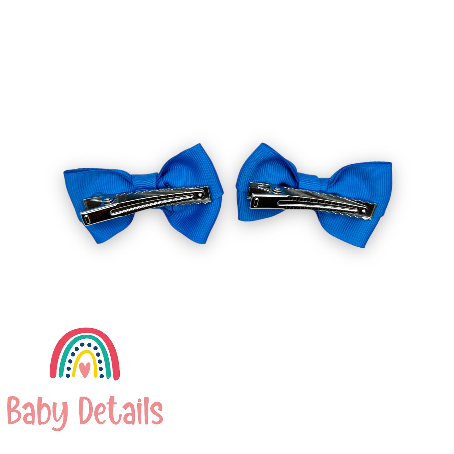 Set of 2 classic hair clips - Blue