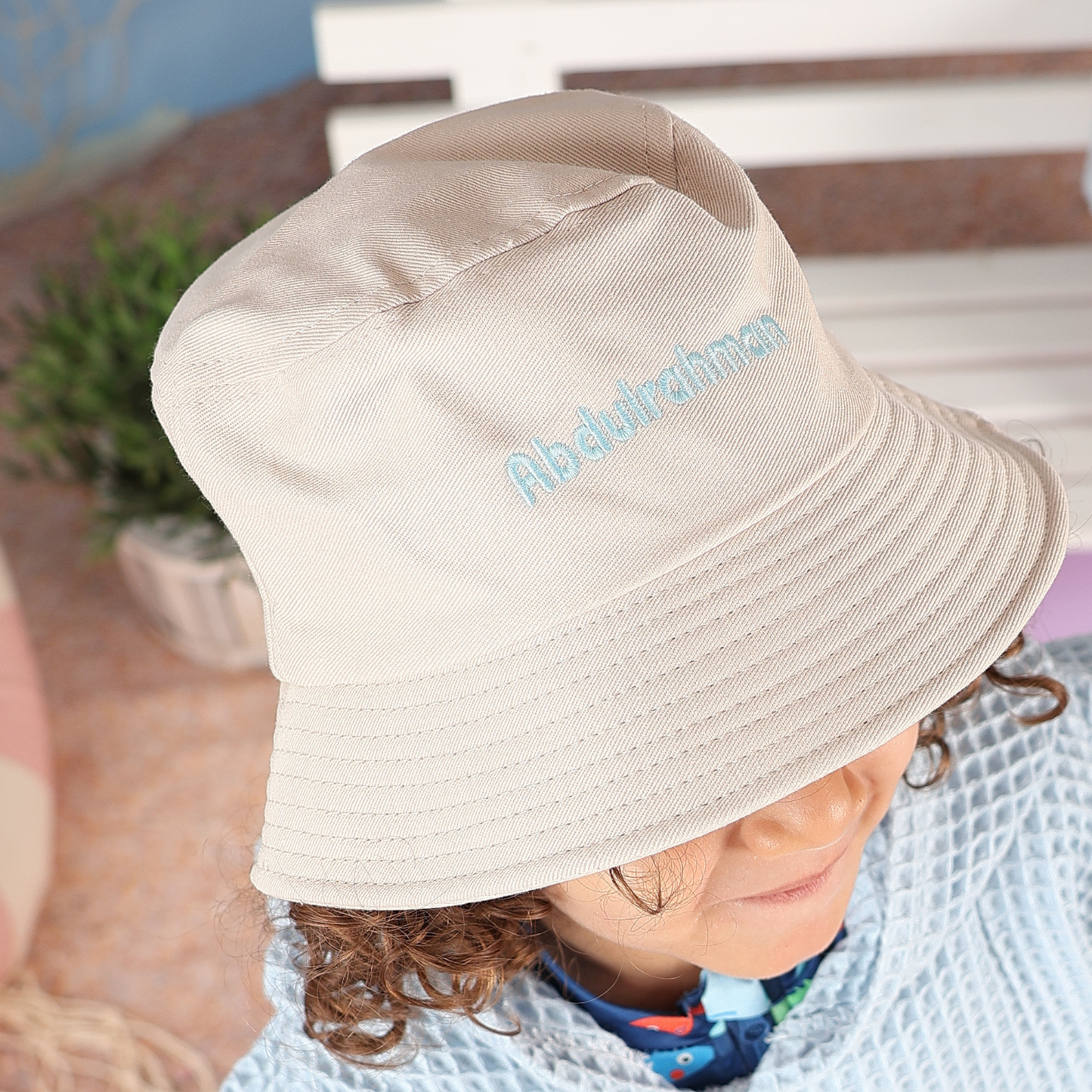 Personalized Beach Bucket Hat - Sand