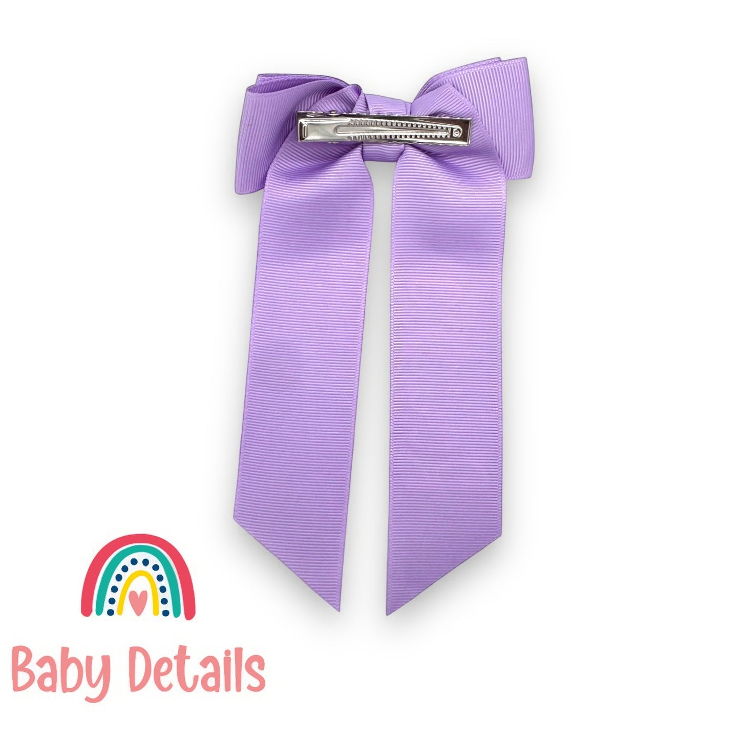 Long Simple Personalized Bow - Purple