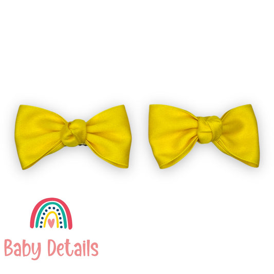 Set of 2 Classic Knot Bows - Yellow