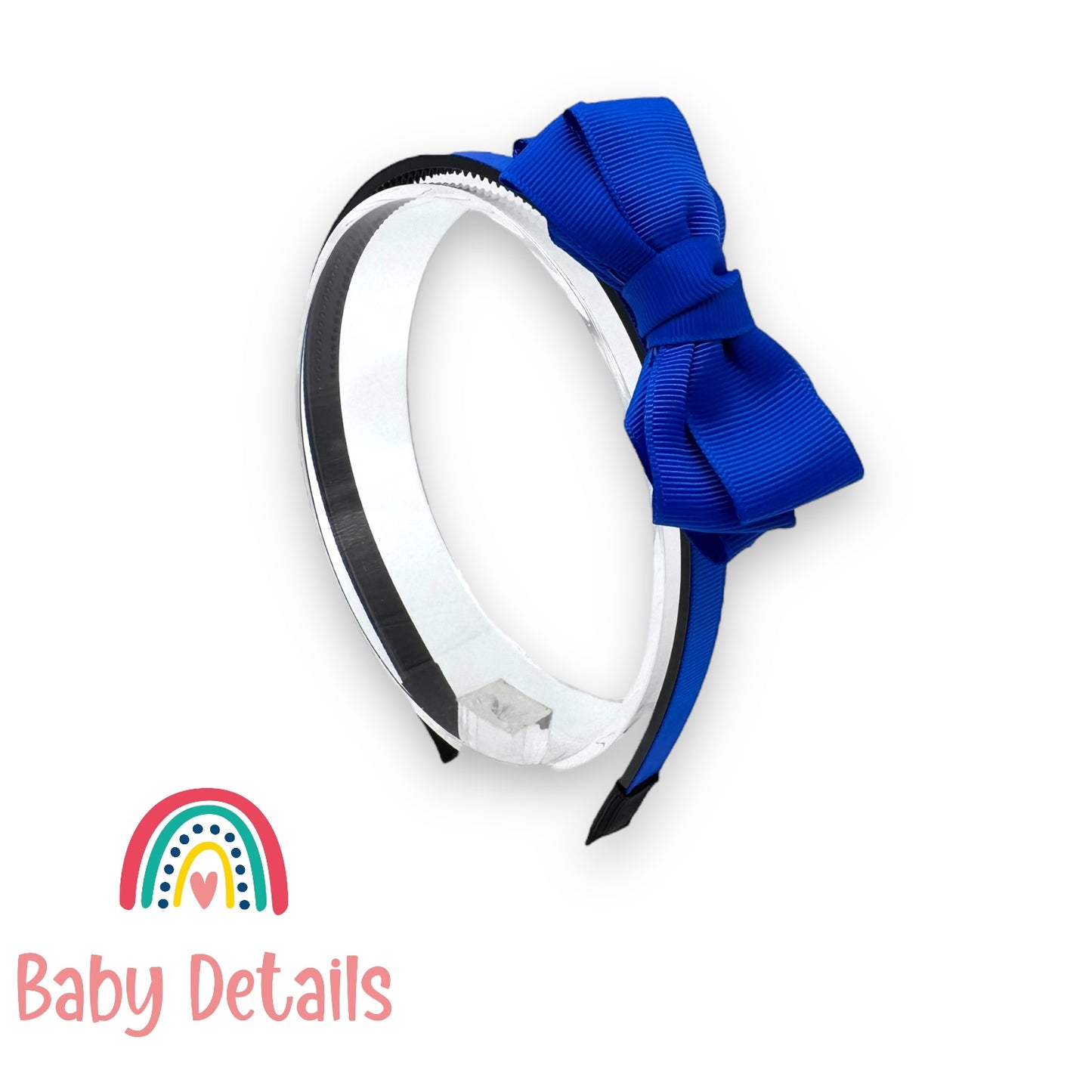 Headband with Layered Bow - Royal Blue