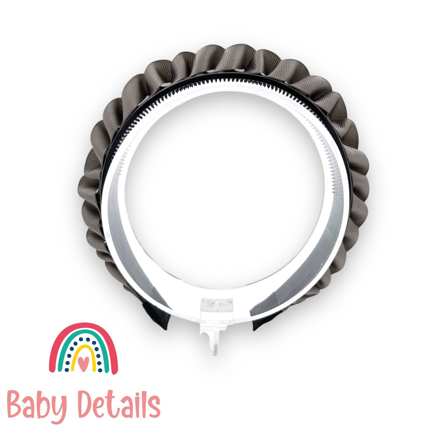 Big Braided Headband - Dark Grey