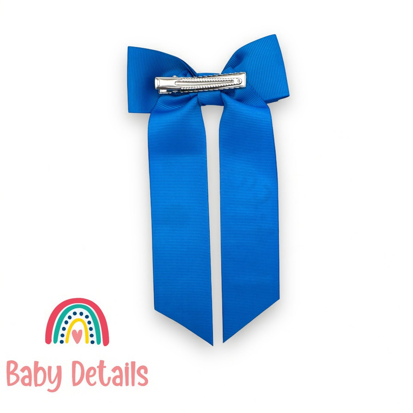 Long Simple Personalized Bow - Blue