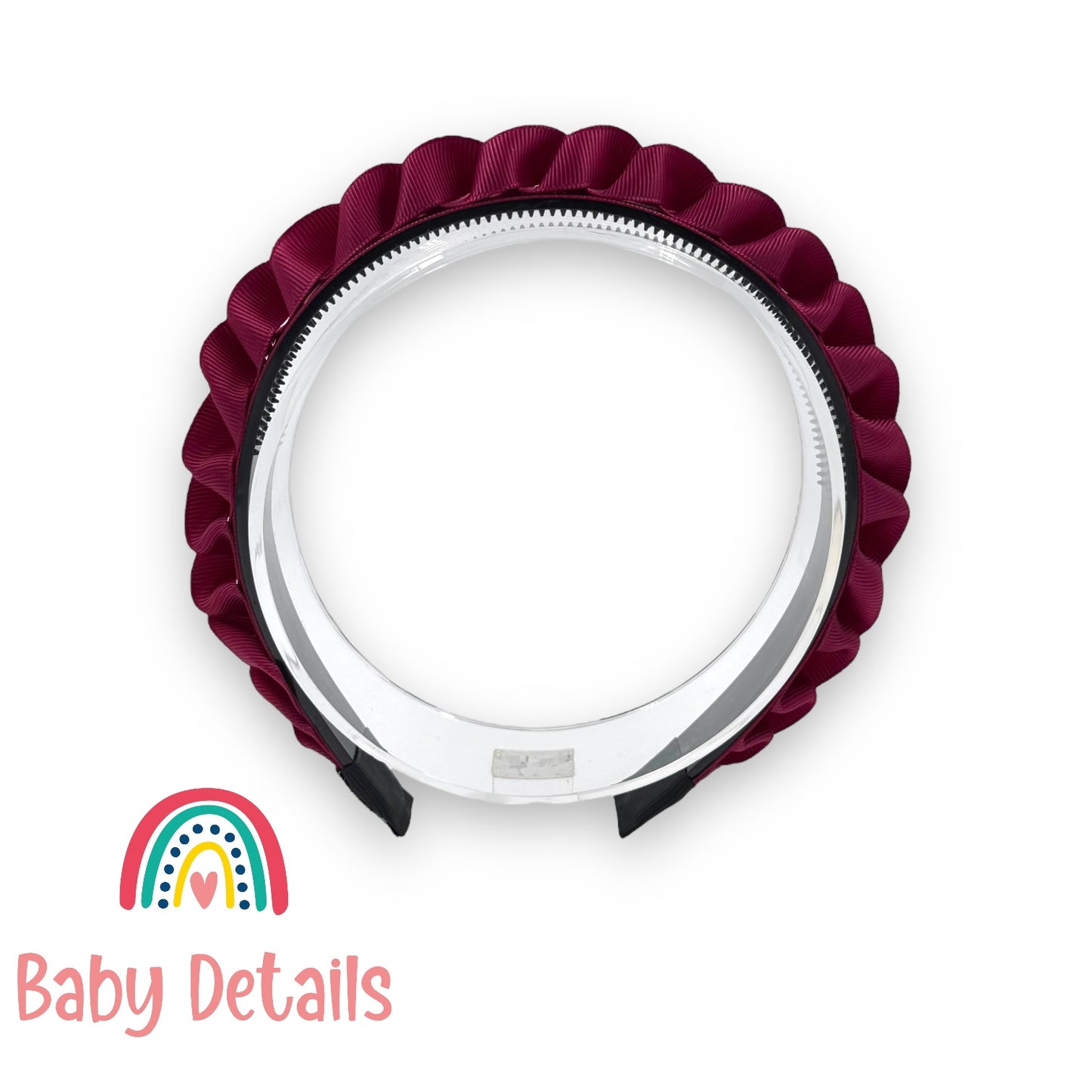 Big Braided Headband - Maroon