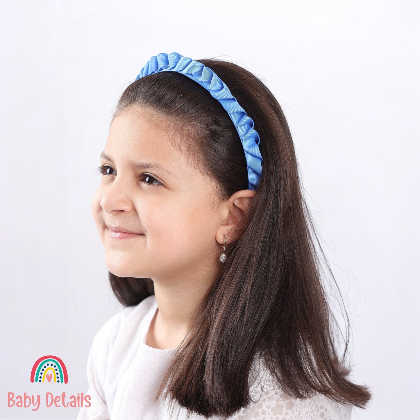 Big Braided Headband - Sky Blue