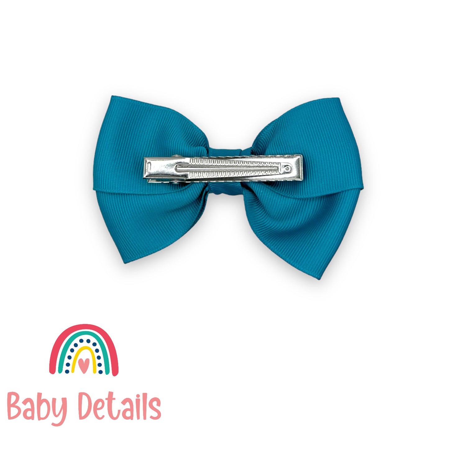 Big Classic Bow hair clip- Pacific Blue