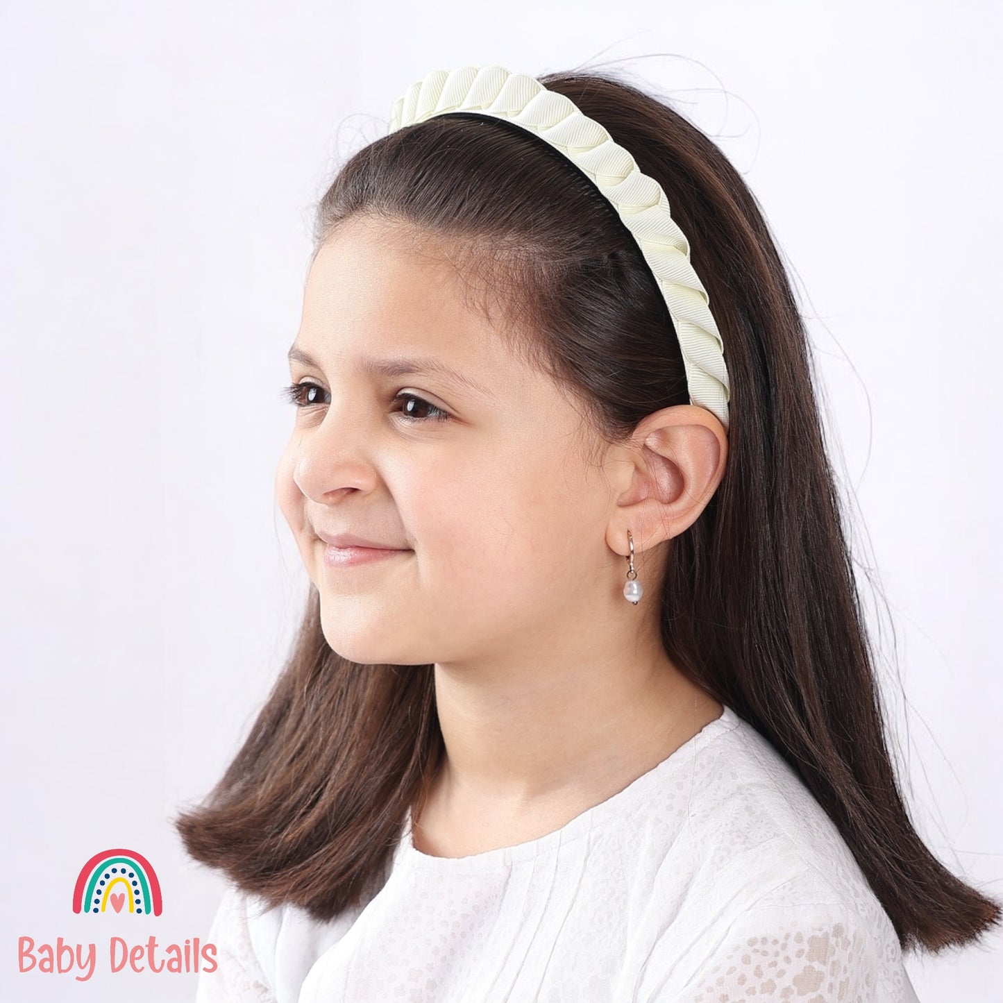 Big Braided Headband - Off White