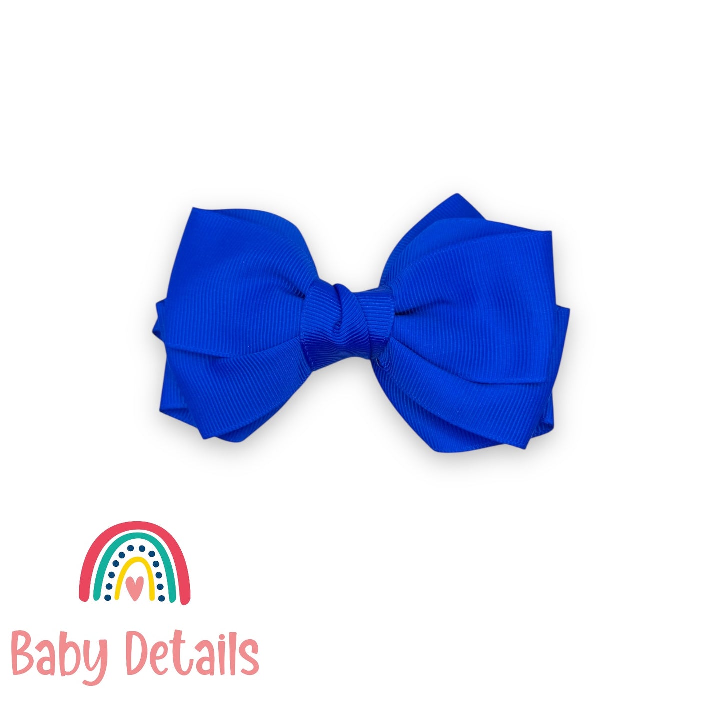 Big Bow Layers Hair Clip - Royal Blue