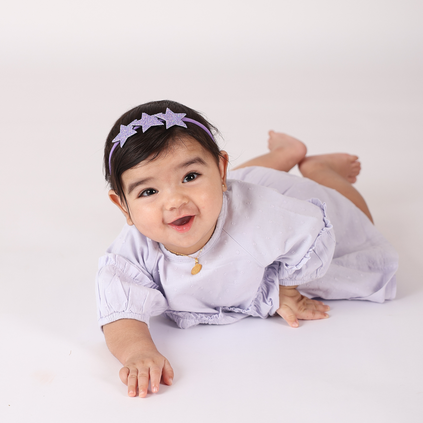 طوق 3 نجوم - بنفسجي مطفي