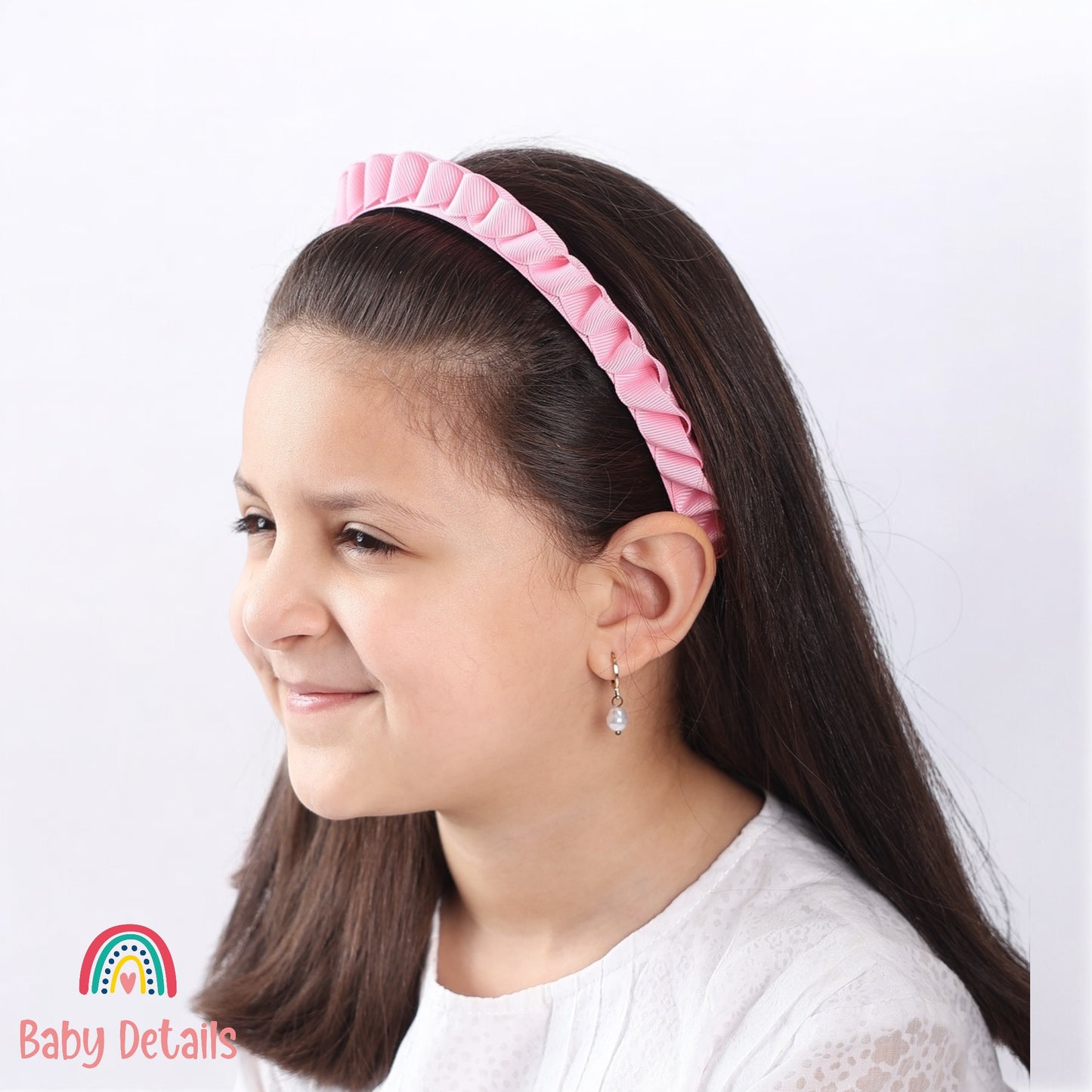 Big Braided Headband - Light Pink