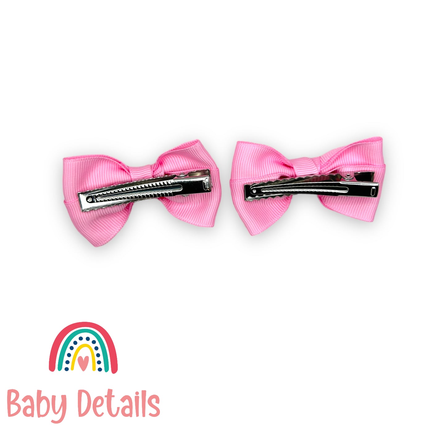 Set of 2 classic hair clips - Light Pink