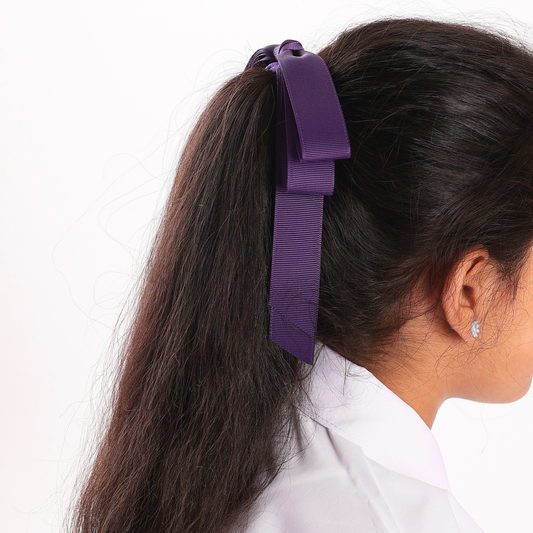 Signature Hair Tie - Dark Purple
