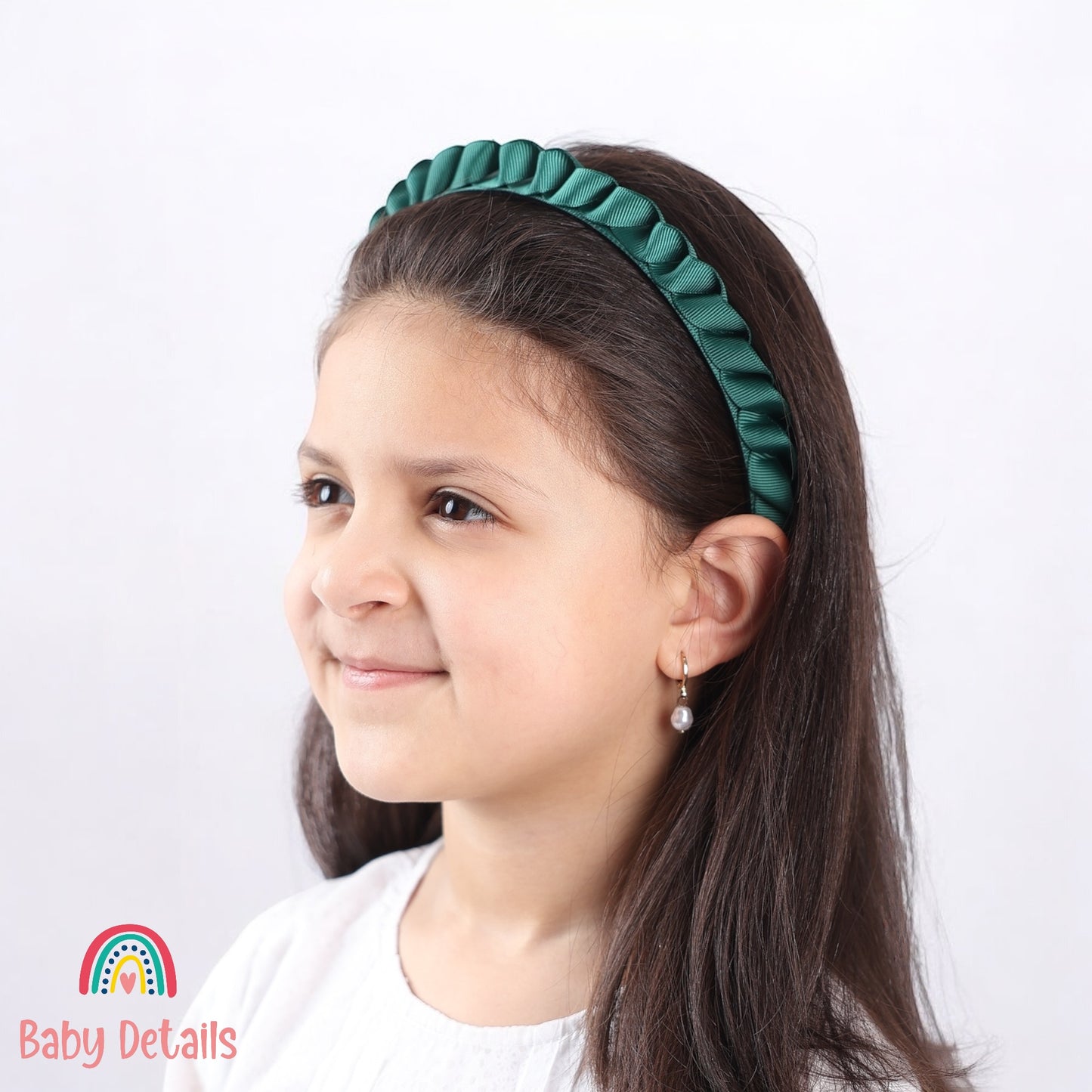 Big Braided Headband - Dark Green