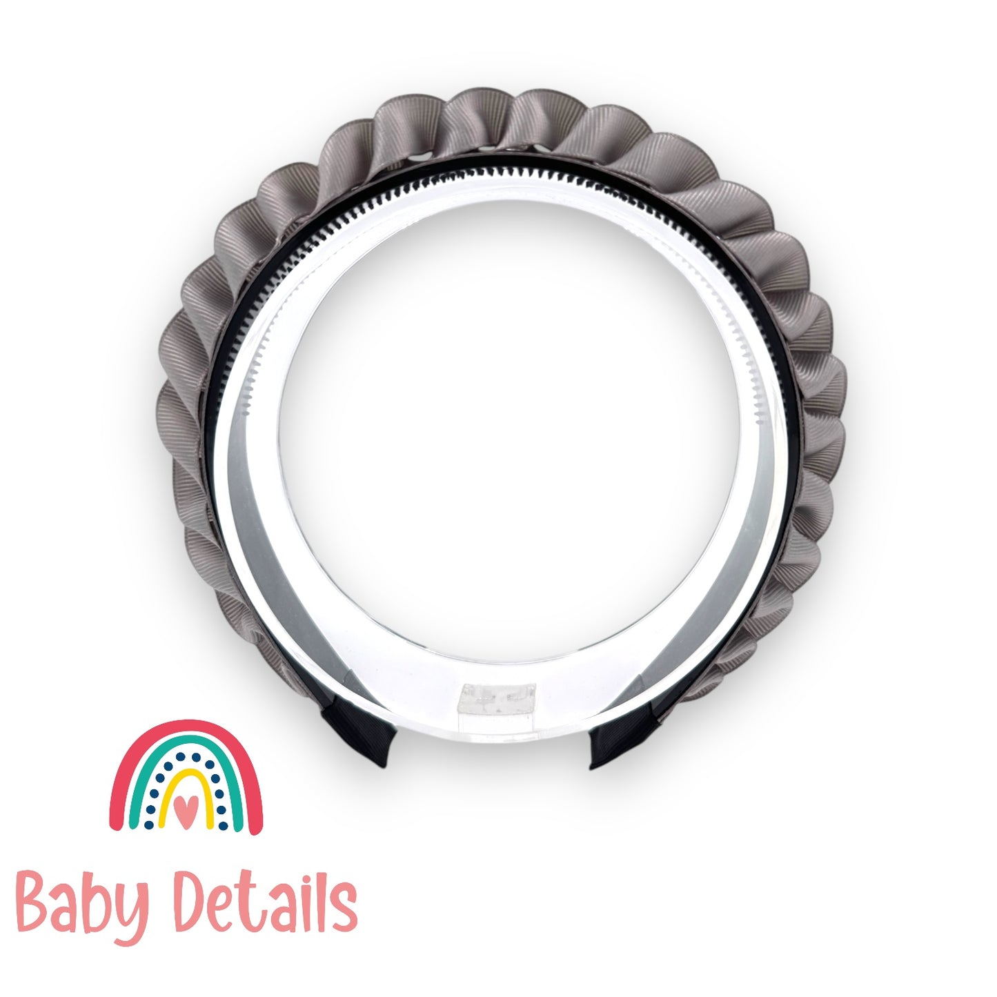 Big Braided Headband - Light Grey