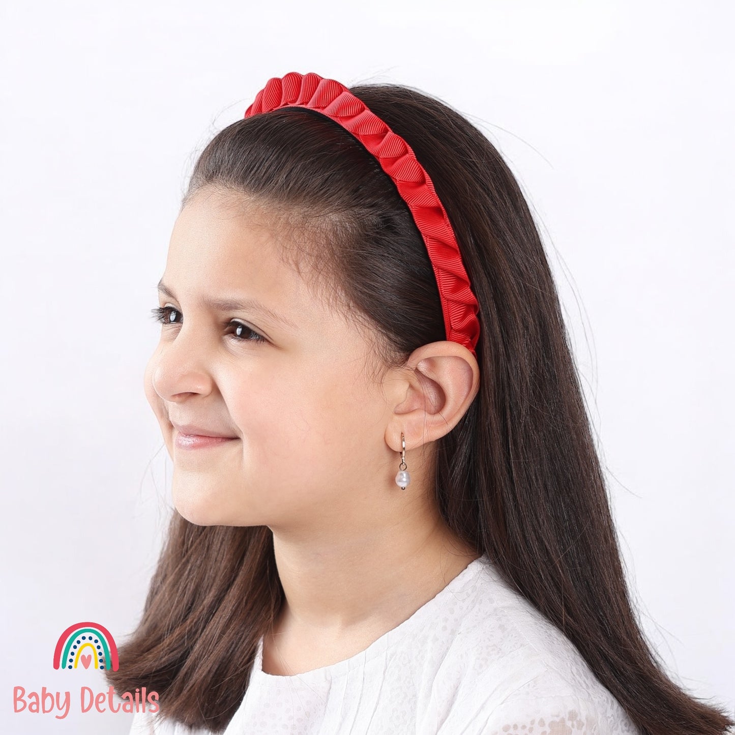 Big Braided Headband - Red