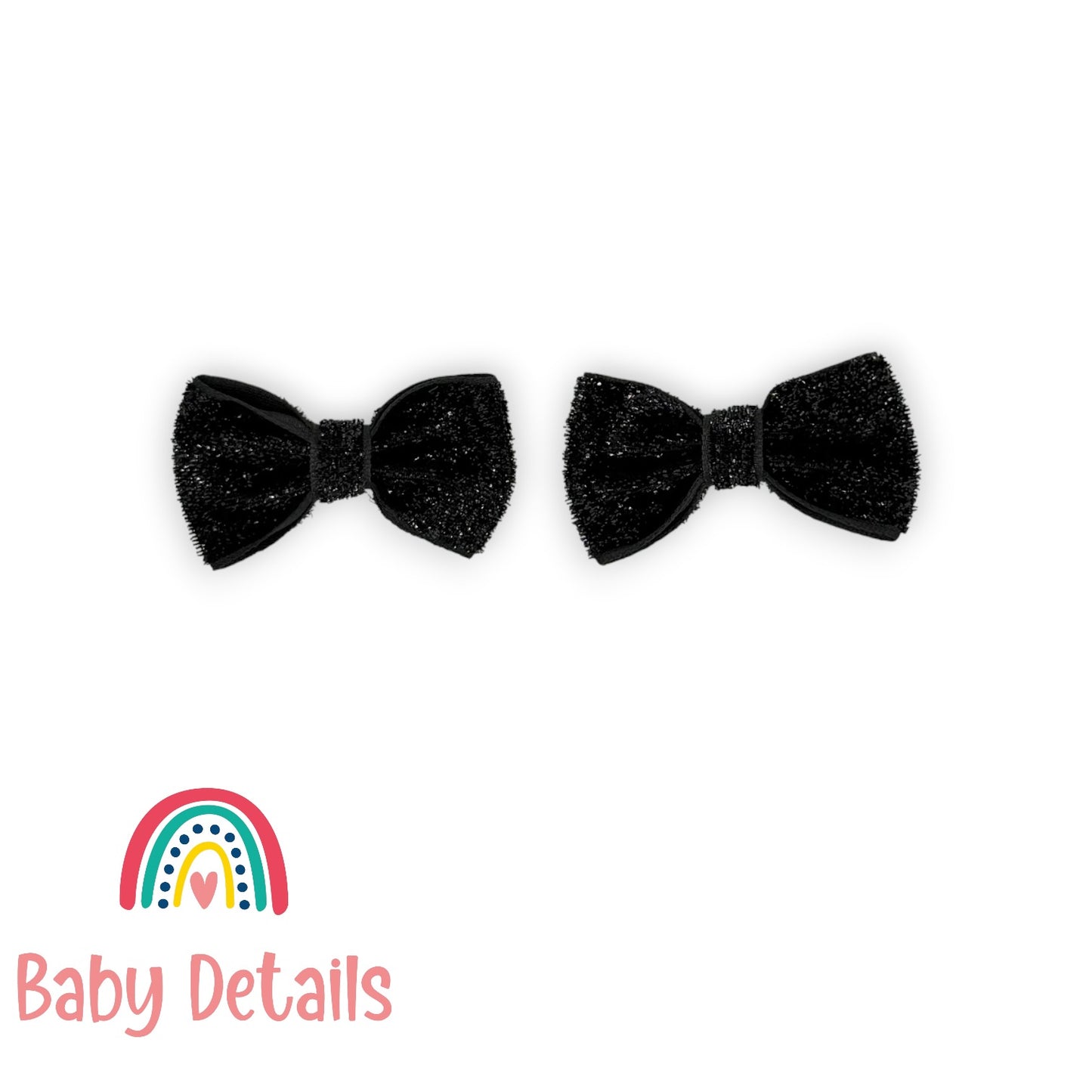 Set of 2 wide Shiny Ribbon - Black