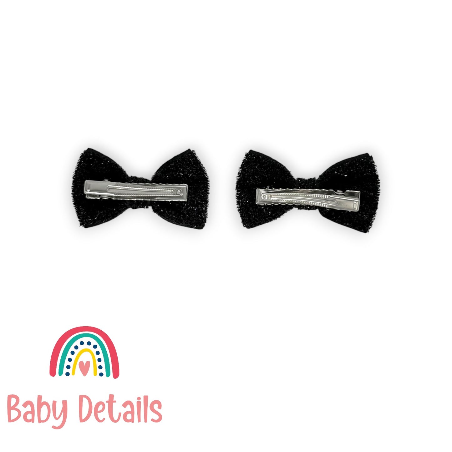 Set of 2 wide Shiny Ribbon - Black