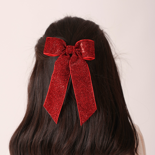 Wide Long Shiny Ribbon - Red