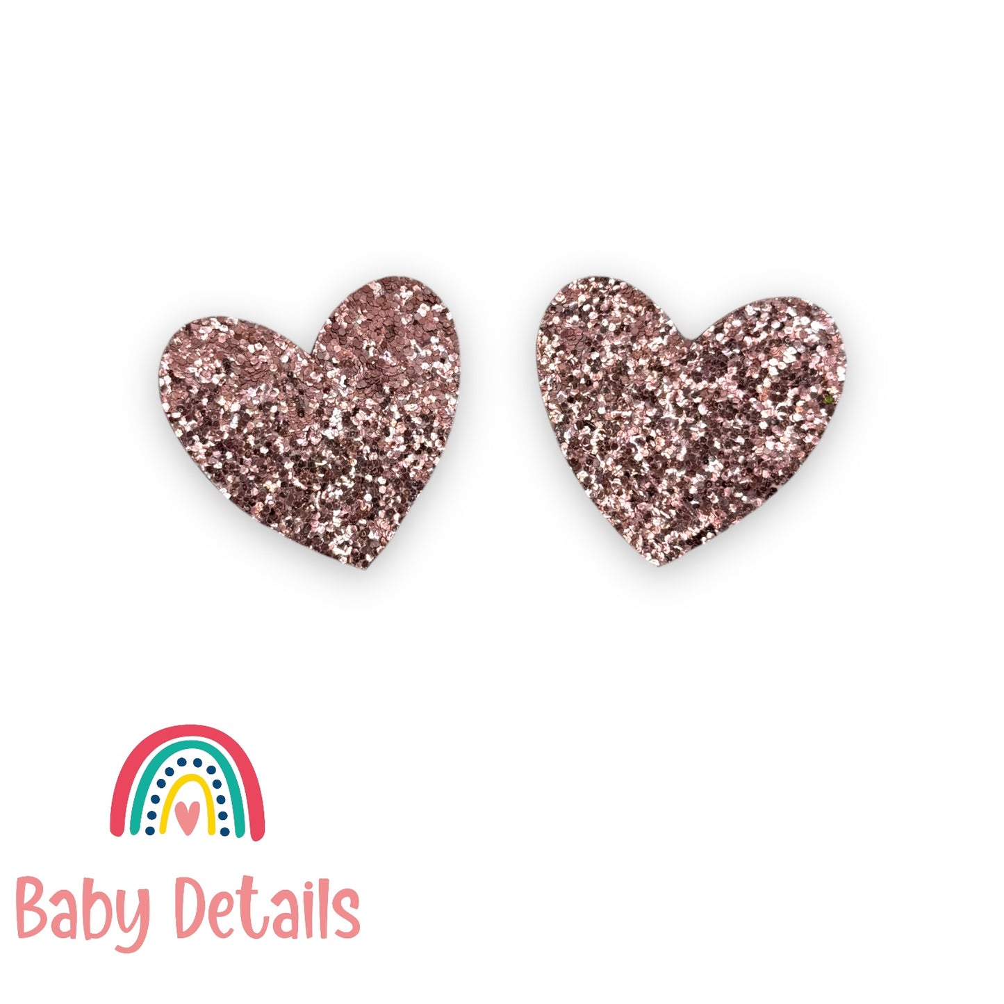 Set of 2 Heart Clips - Pink