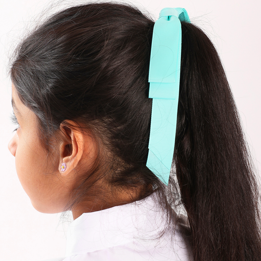 Signature Hair Tie - Aqua Green