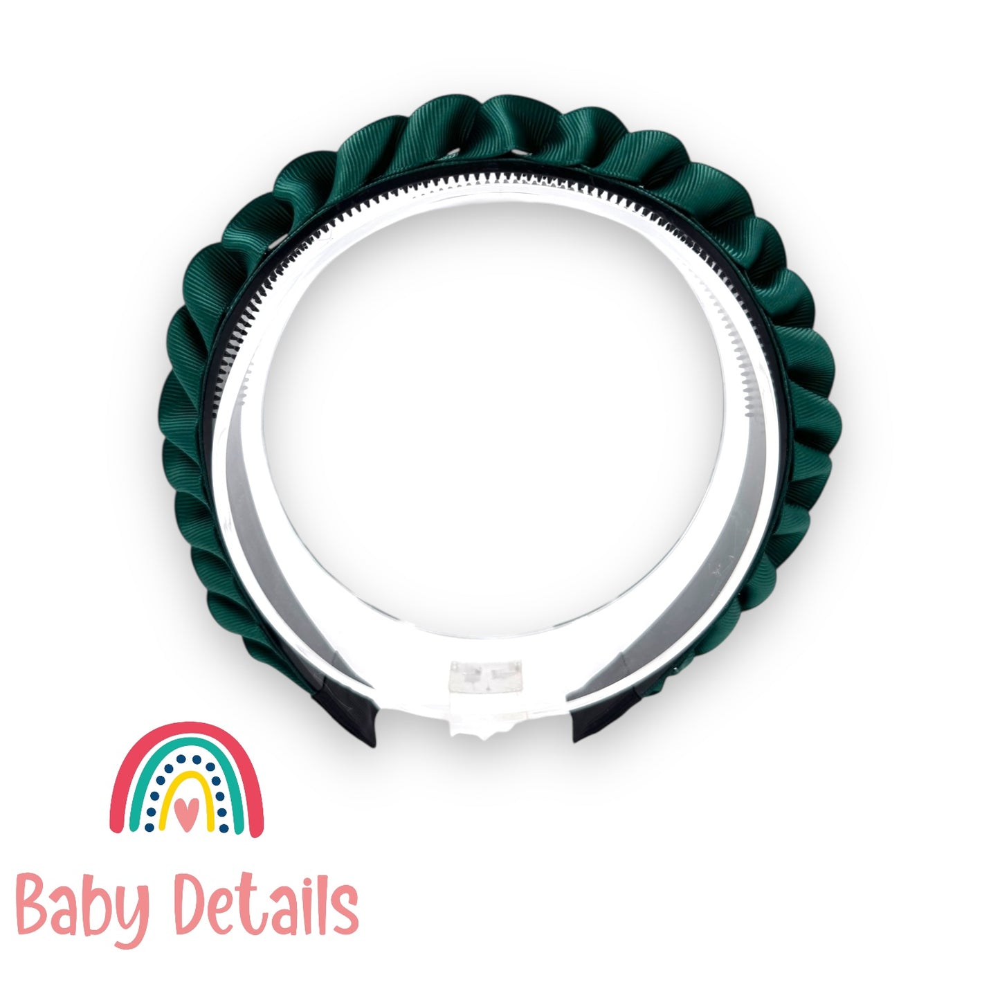 Big Braided Headband - Deep Green