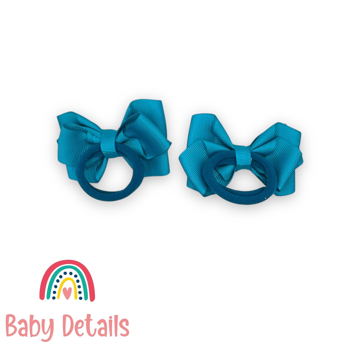 Set of 2 Layers Hair Ties - Pacific Blue
