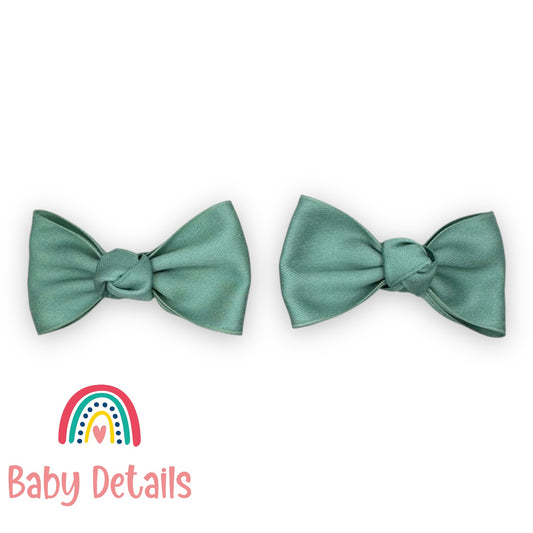 Set of 2 Classic Knot Bows - Turquoise