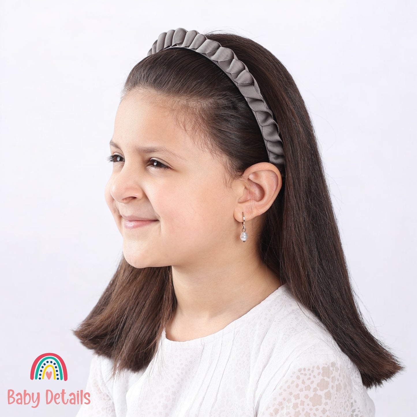 Big Braided Headband - Dark Grey