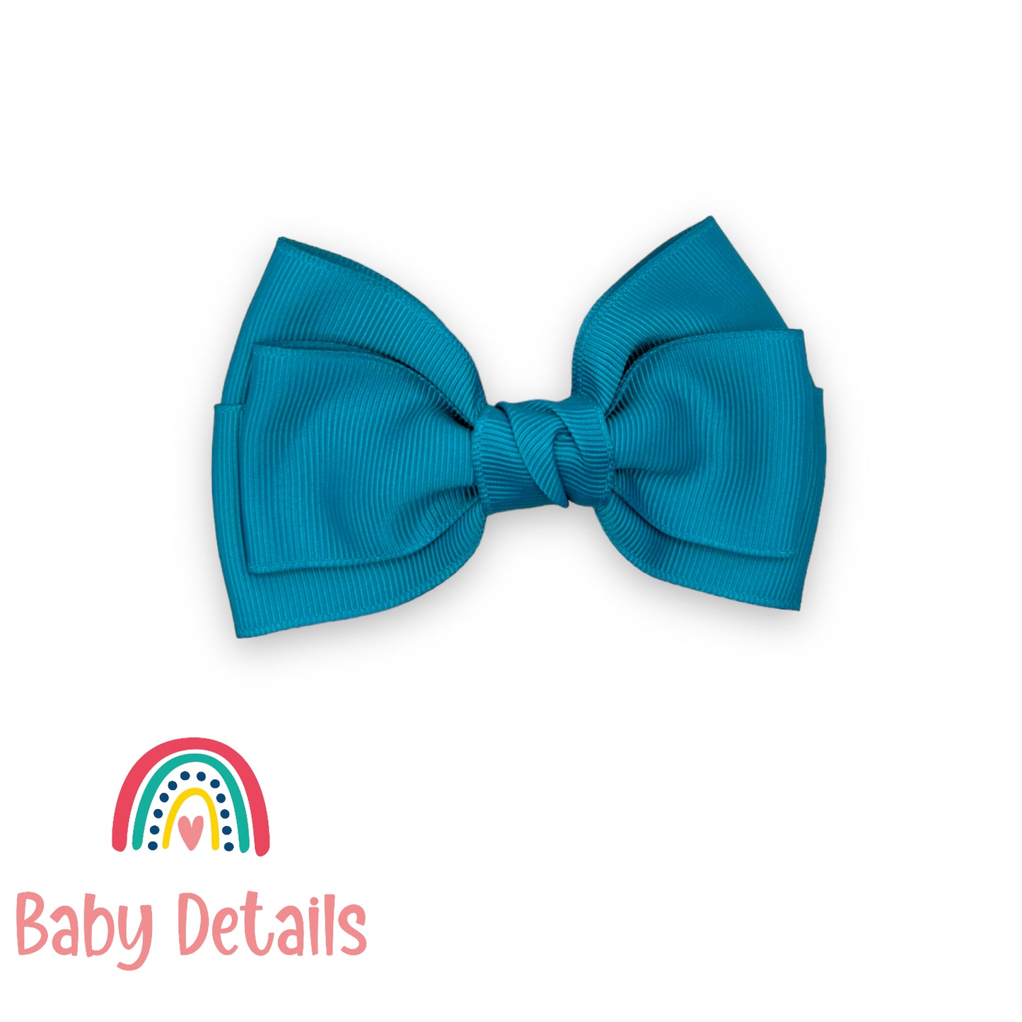 Big Classic Bow hair clip- Pacific Blue